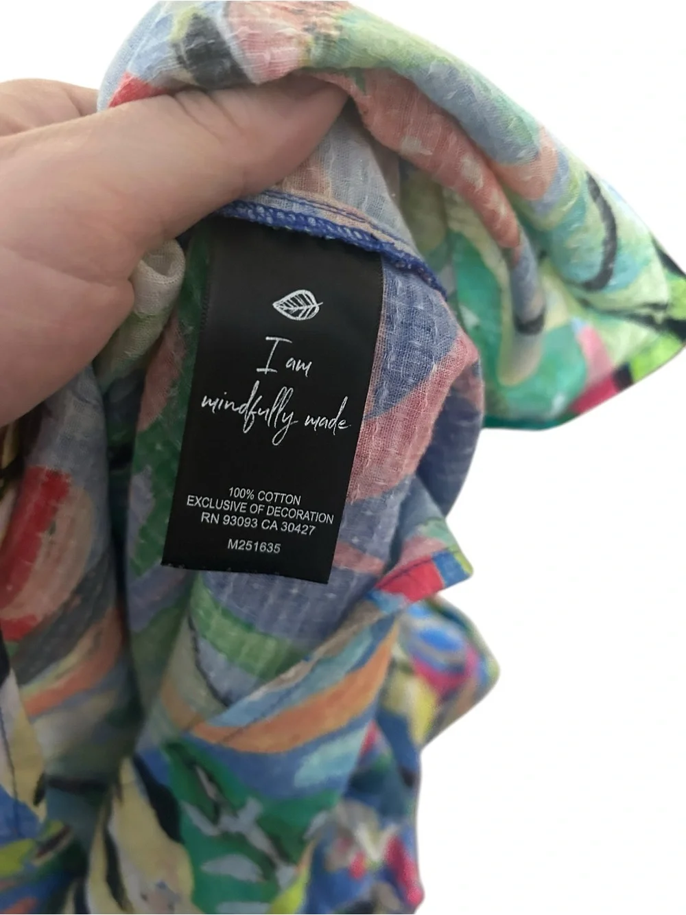 🌴 NIC+ZOE Tropical Abstract Print Blouse – Size Large